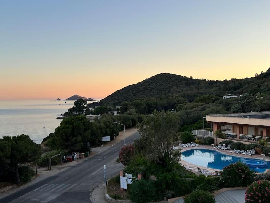 Bel App T2 En Bord De Mer Vue Sanquinaires Piscine Аяччо Экстерьер фото